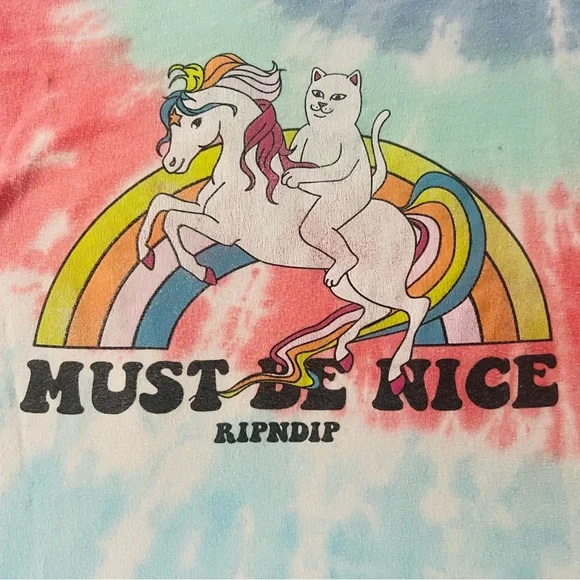 Ripndip tie dye Lord Nermal tshirt size small - Picture 2 of 3